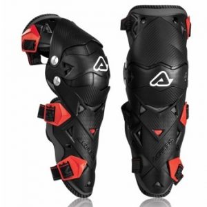 Acerbis Impact Evo 3.0 Knee Guards, Black-Red